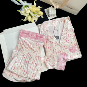 Set Pigiama Autunno-Inverno, Pigiama da <span class=keywords><strong>Donna</strong></span> in Velluto Caldo Dorato, Lussuoso Set Due Pezzi - Product Image 6