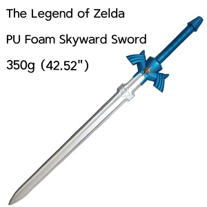 Épée jouet en mousse PU de 42,52 pouces, inspirée de la légende de <span class=keywords><strong>Zelda</strong></span> <span class=keywords><strong>Skyward</strong></span>, personnalisable OEM, légère, durable, accessoire de cosplay, arme de scène fantastique - Product Image 1