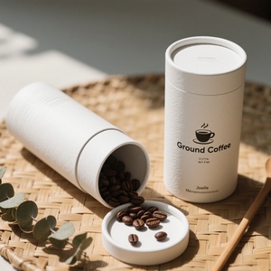 Customized Design Eco-Friendly Paperboard Cylinder <b>Container</b> Recyclable Food Grade Packaging for Coffee Tea Serving Paper Tube - Product Image 3