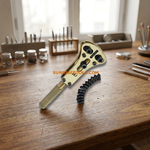 SUNTOOLS/STIPL Ensemble d'outils de perçage pour bijoux en acier avec ouvre-boîte, finition dorée, boîte en carton pour la fabrication de bijoux - Product Image 5