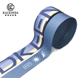 Bande élastique en polyester de haute qualité avec logo imprimé personnalisé pour la décoration de vêtements, ceinture - Product Image 6