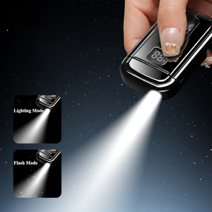 Encendedor de cigarrillos recargable a prueba de viento Premium Iluminación LED Nuevo regalo Premium con características de gas de arco Estilo cargado para fumar - Product Image 5