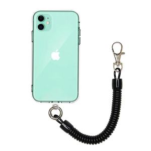 Wholesale Telephone Wire <b>Key</b> Ring Hanging Lobster Clasp Keychain Elastic Loop Spring <b>Lanyard</b> Tether Mobile Phone Straps - Product Image 2