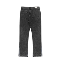 DiZNEW Nouveau design d'été personnalisé pour hommes, jeans évasés, patchwork, coupe ample, style hip-hop, denim délavé