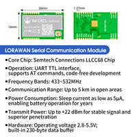 Módulo de Interfaz UART LORA Semtech LLCC68 DX-LR21 en Conman 433/475MHz 22 DBm 8KM de Largo Alcance Compatible con Arduino CE FCC