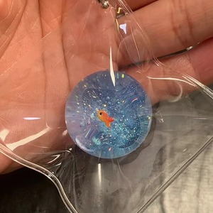 Jelly Ocean Planet Goldfish Stress Relief Ball TPR Squishy Toy Keychain Bag Charm Soft Bouncy Decompression Toys for Kids Adults - Product Image 2