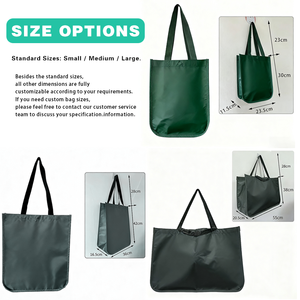 Commercio all'ingrosso personalizzato riutilizzabile Non tessuto borse Tote PP laminato per uso promozionale - Product Image 3