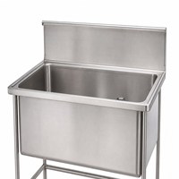 Évier de lavage industriel en acier inoxydable 304L poli CNC, soudé et électro-polissu, OEM, pour cuisines commerciales