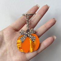 Llavero al por mayor de Halloween con brillo, calabaza, telaraña, calavera, de metal para llave de coche, recuerdo de fiesta, decoración, regalo
