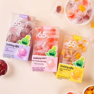 Bonbons gélifiés aromatisés aux fruits mélangés 103g - Mangue, pêche, pâte <span class=keywords><strong>de</strong></span> peau <span class=keywords><strong>de</strong></span> raisin, sandwich, emballés individuellement pour le déjeuner scolaire, les voyages - Product Image 2