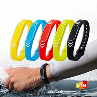 Bracelet intelligent NFC SW10 pour partage sur les réseaux sociaux, bracelet fin personnalisé NFC, bracelet RFID en silicone