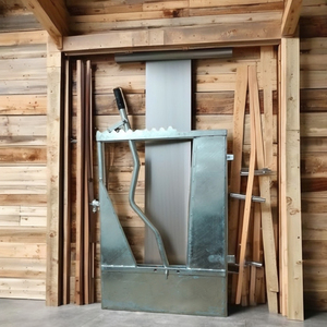 Equipo de patio de ganado portátil y simple galvanizado en caliente, nueva condición Headbil para poste de madera de Patio de granja - Product Image 2