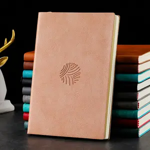 journal diary planner with High Quality Paper custom pu leather A5 B6 notebook craft for stationary and school supplies