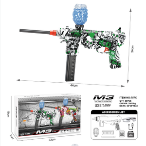 Pistola de Agua Eléctrica M3 de 44 cm, Juguete de Plástico para Exteriores para Niños, Unisex - Product Image 1