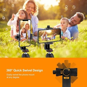 Trépied portable rotatif à 360 degrés pour la production <span class=keywords><strong>photo</strong></span> et vidéo, stabilisateur de cardan, support de téléphone, adaptateur de <span class=keywords><strong>montage</strong></span> - Product Image 5