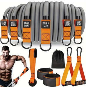 Bán Buôn 12 Pcs Tập Thể Dục Tone Ống Thiết Lập Cao Su Dài Kháng Pull-<span class=keywords><strong>up</strong></span> Ban Nhạc Nhà Phòng Tập Thể Dục Tập Thể Dục TPE Tập Thể Dục Ban Nhạc Dài <span class=keywords><strong>Toning</strong></span> Ống - Product Image 2