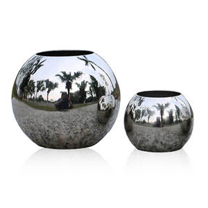 Boules perforées rondes en acier inoxydable 304 pour main courante d'escalier, garde-corps, portail de villa, accessoires décoratifs floraux à double trou - Product Image 1