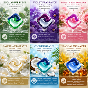 Laundry <b>Detergent</b> Pods Floral Scent Long-Lasting Fragrance Automatic Machine Washing Apparel Use - Product Image 1