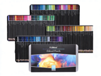 Coffret Cadeau Premium de 120 Crayons de Couleur en Bois – Ensemble d'Art pour Coloration Lisse, Idéal pour Peintres et Étudiants en Art