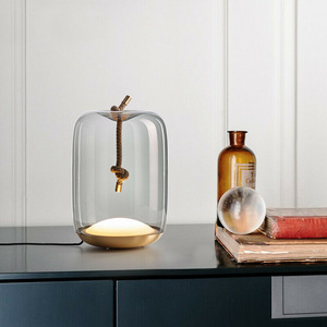 Nordic Designer's Creative Hemp Rope <b>Table</b> Lamp Minimalist Style <b>LED</b> Light for Home Living Rooms Bedrooms <b>Bedside</b> Decorations - Product Image 1