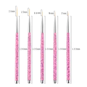 Water Activated Neon Eyeliner Nail Liner Make Up Borstels