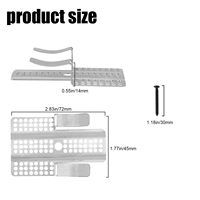 Clips de fixation pour cloisons sèches Clips de réparation pour cloisons sèches en acier inoxydable avec 20 vis pour panneaux de 1/2 "et 5/8"