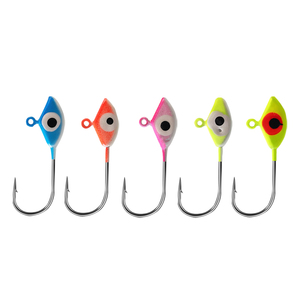 Ensemble de 5 hameçons de pêche à tête plombée, 7 formes, <span class=keywords><strong>mini</strong></span> jig heads, hameçons pour leurres souples, 5 couleurs, vers, insectes, hameçons de pêche sur glace - Product Image 3