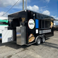 Cuisine mobile de remorque de camion de nourriture pour le diagramme de nourriture de burger de crème glacée de hot-dog en vente avec les USA complets d'équipement adaptés aux besoins du client