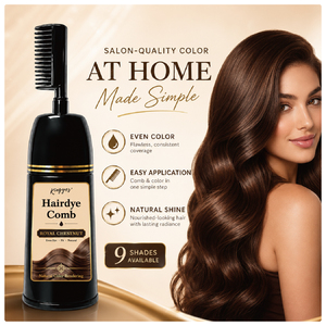 Shampoo Colorante 3 in 1 Easy Comb, Copertura Permanente dei <span class=keywords><strong>Capelli</strong></span> Grigi, Marrone Dorato Chiaro, Unisex OEM per Donne e Uomini - Product Image 2