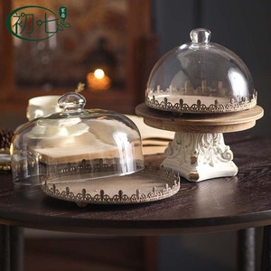 Support à gâteau rond en verre avec couvercle, plateau de présentation anti-poussière pour desserts, fête d'anniversaire, service, 1 pièce - Product Image 3