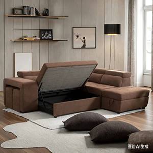 Frank space-saving convertible retractable multifunctional folding <b>sofa</b> <b>bed</b>, suitable for hotels, studios, and apartment living - Product Image 3