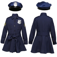 M909 bambini polizia poliziotto uniforme poliziotto abiti Cosplay vestito da polizia giovanile per bambini