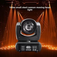 Mini projecteur LED 100W à tête mobile, faisceau sonore activé, contrôle DMX512, couleur RGB, garantie 1 an pour KTV, bar, club, mariage, DJ, discothèque