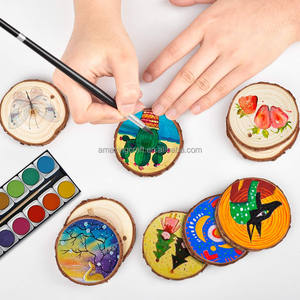 Tranches de bois pour la décoration intérieure OEM, peinture DIY, cadeaux souvenirs, décoration de jardin saisonnière, vente en gros de tranches naturelles avec écorces d'arbres - Product Image 6