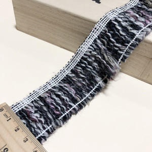 Flecos de borla de lana coloridos adornos de encaje con seda dorada y plateada estilo étnico cinta cortina falda accesorios de ropa - Product Image 5