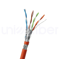 Câble Ethernet Cat7 500m Rouleau UTP 23AWG CCA Haute Vitesse 1000MHz Compatible PoE Câble Réseau de Sécurité CCTV Connecteur RJ45