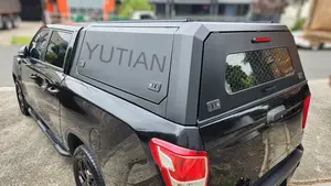 TRUCK CANOPY Für Ssangyong MUSSO XLV 2019-2023 SCHWARZ TITAN HYBRID CANOPY Truck Topper wasserdicht Anti-Diebstahl Hardtop Baldachin