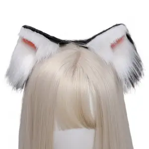 Punto de repuesto para el cabello, diadema de felpa japonesa, Lolita, orejas de gato, JK, fox, accesorios de mano para orejas de animal, horquilla