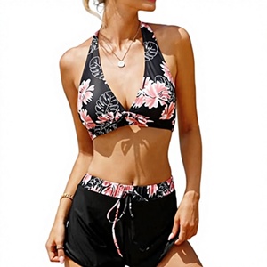 Custom 2025 New Sexy White <b>Mesh</b> Solid Regular Fit High Waist 2-Piece Bikini Cover Short Sleeve Tank Swimsuit Removable Front - Product Image 3