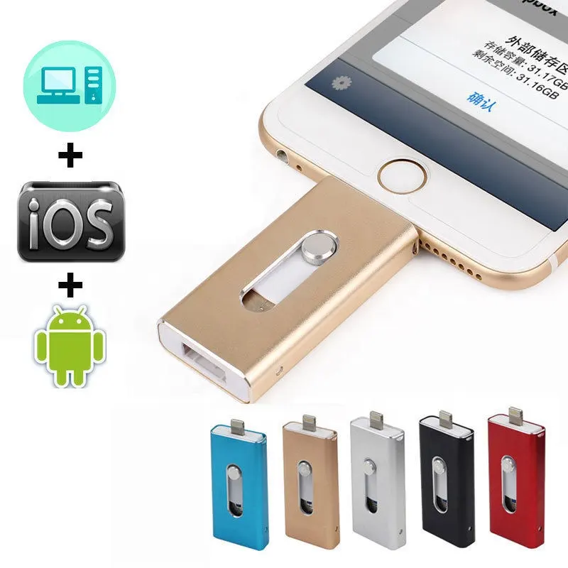 מתכת OTG USB 3.0 דיסק און קי 16gb 8gb כונני עבור iphone 12 ipad <span class=keywords><strong>ipod</strong></span> ios אנדרואיד טלפון