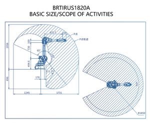 Robot industriel 6 axes BORUNTE BRTIRUS1820A - Chargement et déchargement automatiques de pièces métalliques sur tour CNC - Product Image 4