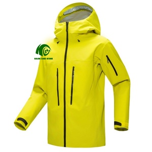 Veste imperméable à coque rigide 3 couches personnalisée en usine, membrane en nylon PTFE, fermetures éclair intégrales, capuche réglable pour la randonnée et le camping en extérieur - Product Image 2