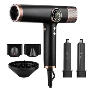private label custom travel portable support trend auto curl air hairdryer