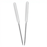Spatule en acier inoxydable pour masque facial, outil de maquillage pour une couverture uniforme et un correcteur, spatule cosmétique, grattoir, palette, bâton de mélange