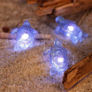 Ghirlanda Luminosa a Tema <span class=keywords><strong>Marino</strong></span> con Tartaruga Marina, Lampada a Corda USB Ricaricabile per Decorazioni Casa, Matrimoni e Feste di Compleanno - Product Image 4