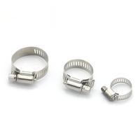 Collier de serrage réglable en acier inoxydable 304 de type américain 21-38 mm avec boulon fendu pour raccordement de tuyaux