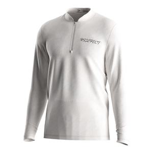 Camiseta de Verano Sublimada Personalizada, Blusa Polo Blanca Lisa, Camisa de Golf de Manga Larga con Cierre de 1/4 para Hombre, Camisa con Cuello Alto - Product Image 1