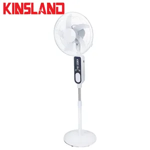 AC-DC Brushless Motor Rechargeable stand fan energy 16 inch emergency solar fan with solar panel