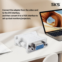 Adaptateur DVI 24+1 mâle vers VGA 15 broches femelle, convertisseur numérique-analogique 1080P pour moniteur PC, projecteur, GPU, neuf, téléphone portable