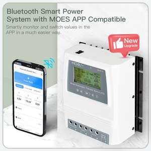 MOES Smart Blue- tooth double contrôleur de puissance <span class=keywords><strong>80A</strong></span> 16KW interrupteur de transfert automatique économie d'énergie pour système éolien solaire hors réseau ATS - Product Image 3